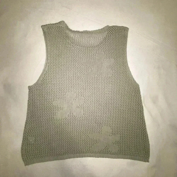 Womens By Together Flower Knit Sweater Vest - Picture 7 of 7